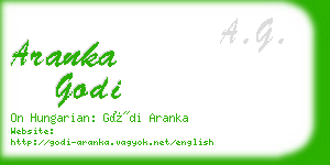 aranka godi business card